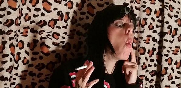  Beth Kinky - Sexy goth domina smoking 2 pt2 HD